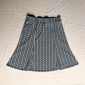 Stretch Geometric Print Skirt EUC